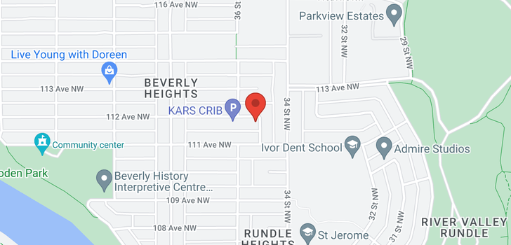 map of 11116 35 ST NW NW